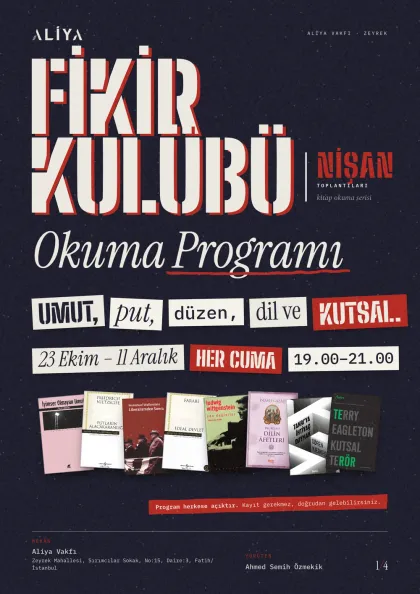 Okuma programının kapağı